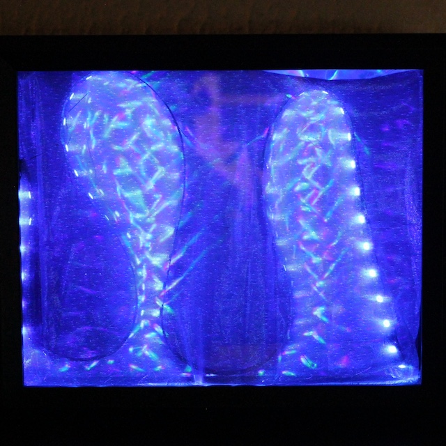 photo of a computer screen with radio signals